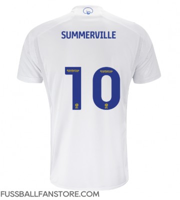 Leeds United Crysencio Summerville #10 Replik Heimtrikot 2023-24 Kurzarm